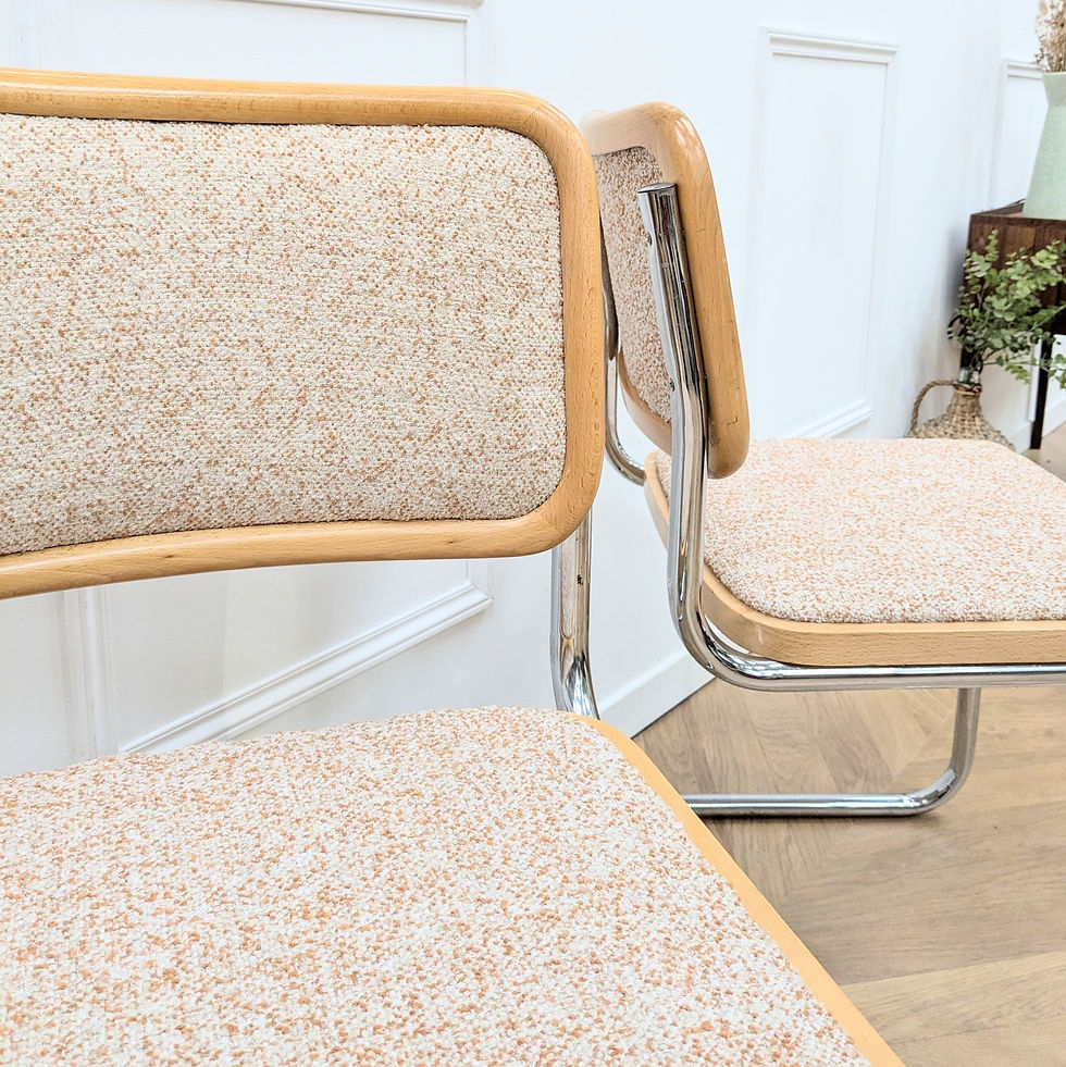 Miniature : 2 chaises B32 tissu orange