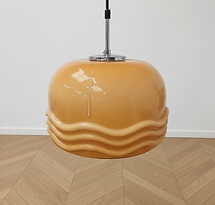 Suspension vintage par Helena Tynell - en opaline