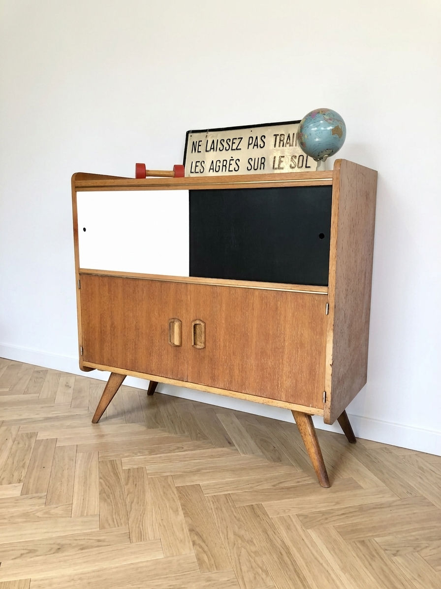 Miniature : Buffet compas blanc et noir
