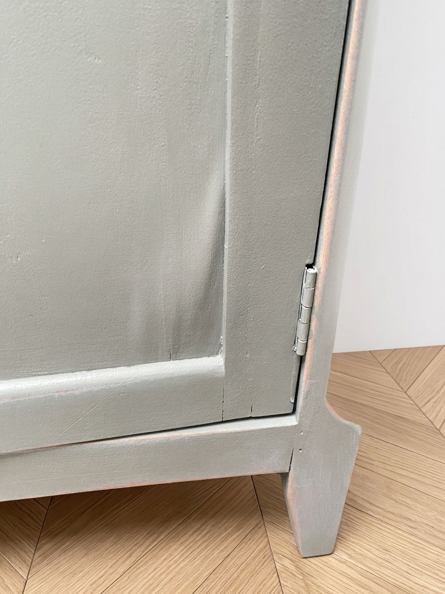 Miniature : Armoire parisienne ancienne – penderie vert de gris