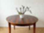 Table ronde extensible palissandre de Rio
