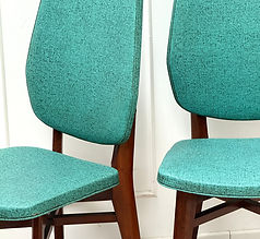 Lot de 5 chaises vertes