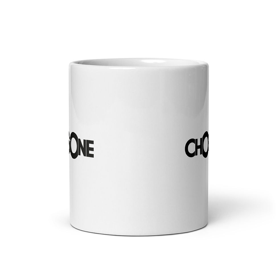Miniatura: White glossy mug Choesione