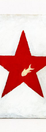 Opera d'arte di Pesciolina in vendita: stella rossa, pop art, dell'artista residente (alias Luca Martignani)