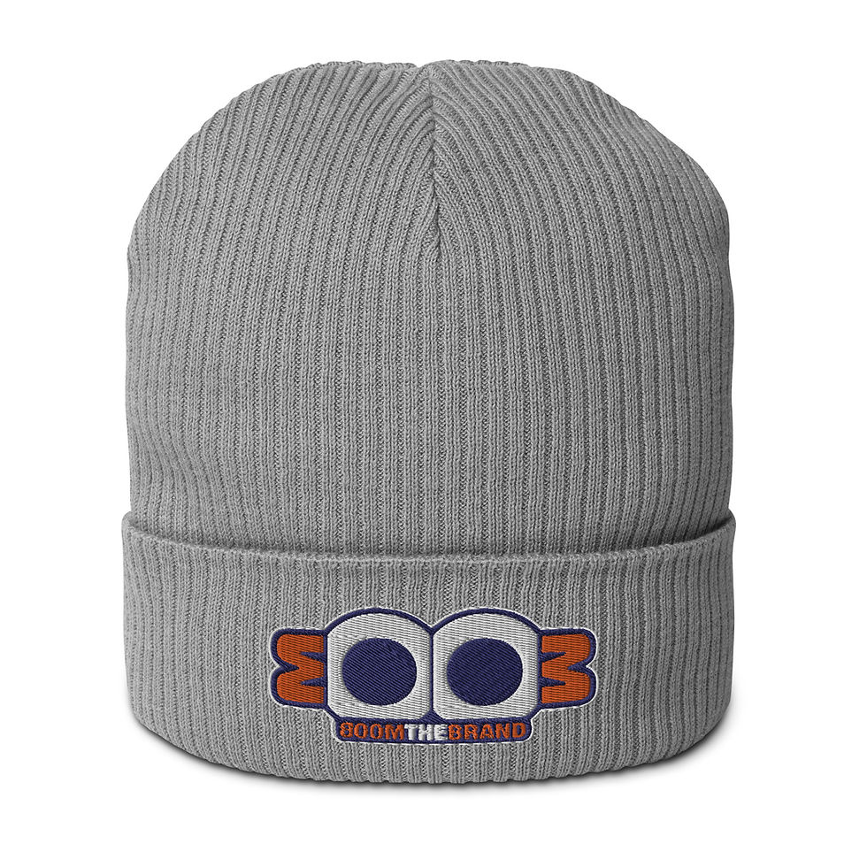 Miniatura: Organic ribbed beanie Boom