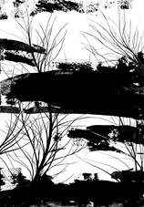 Sul Serio n7 70*100 acrilico su bristol, opera di Luca Martignani, artista di Resident Artist