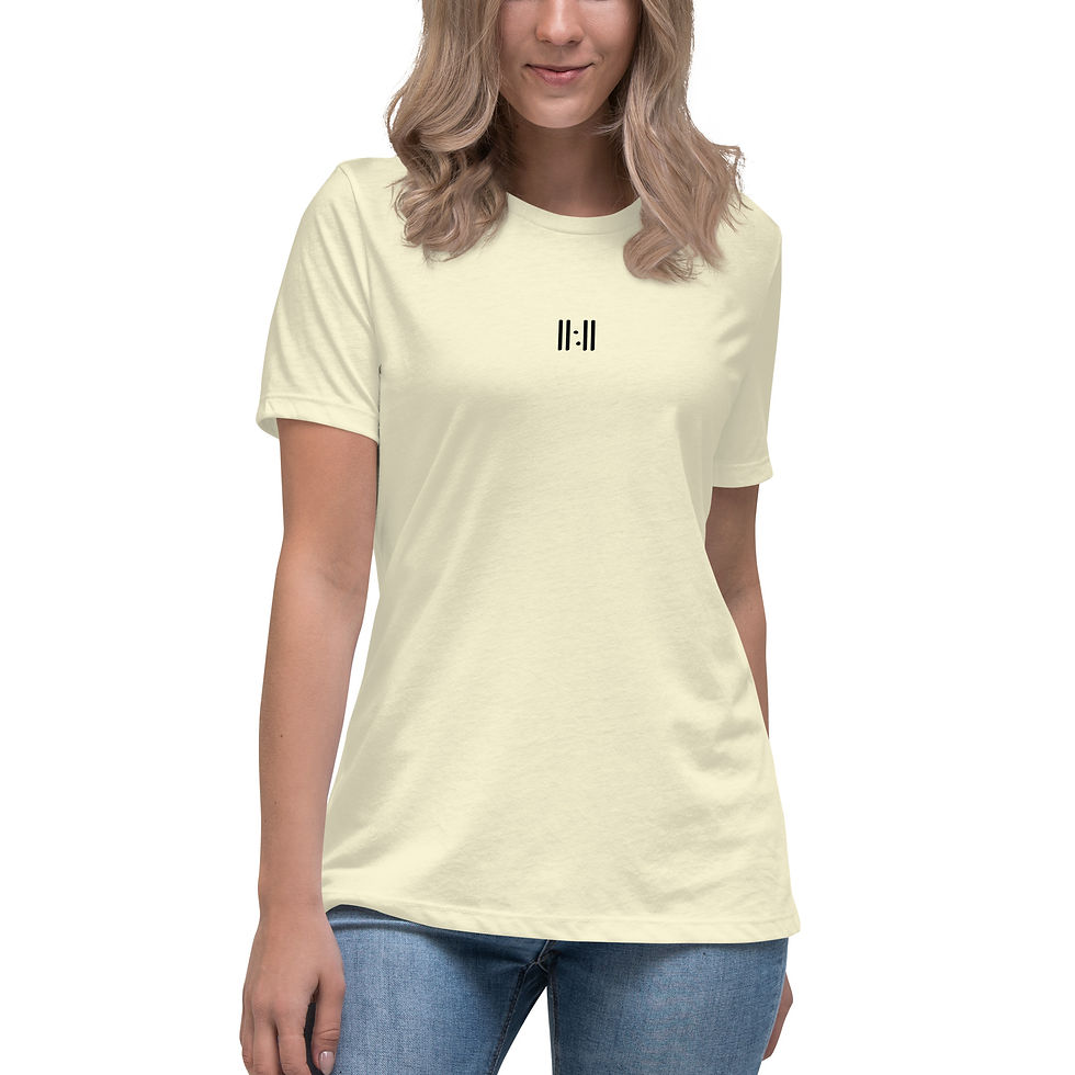 Miniatura: 11:11 Women's T-shirt, white and pastel colors. The door of the heart.