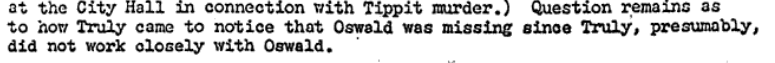 Why did they ever suspect Oswald?