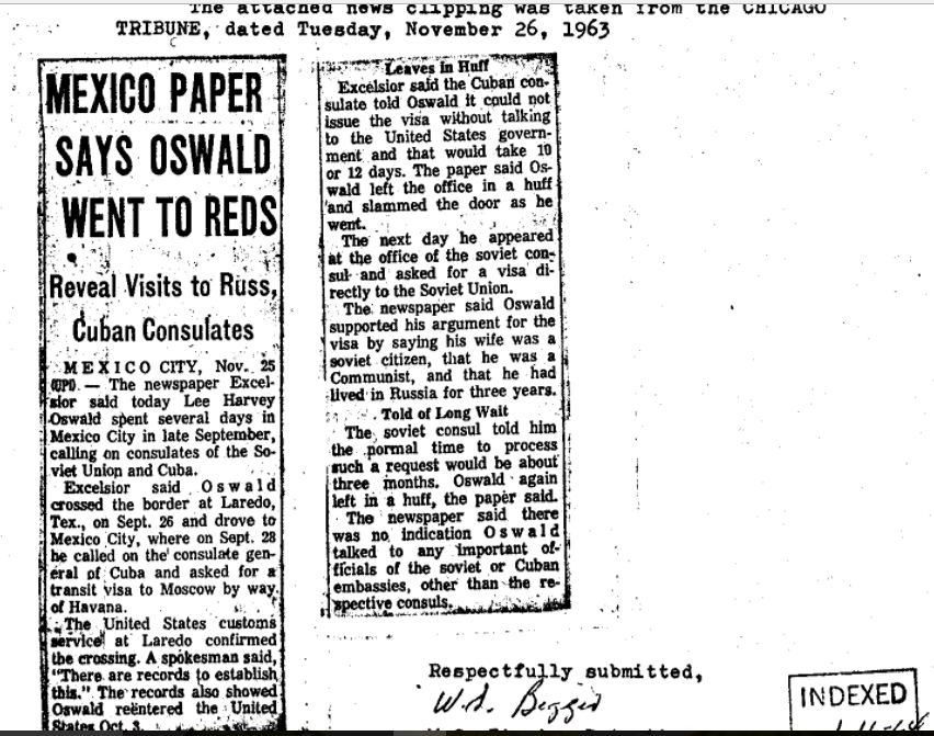 Oswald the fake communist