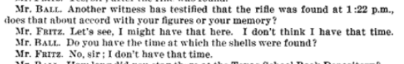 Fritz will not pin down rifle or shell time