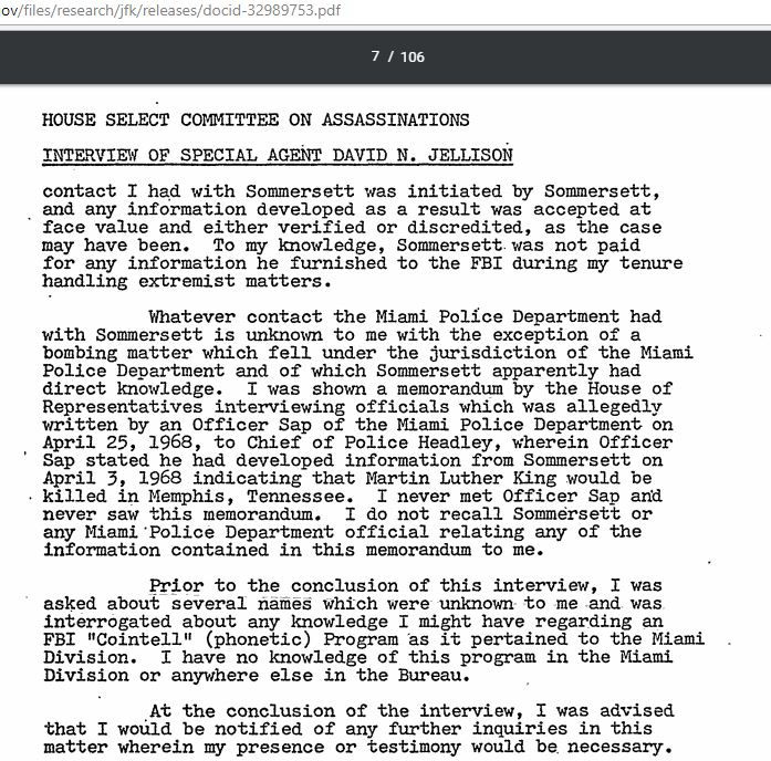 The link between MLK & JFK