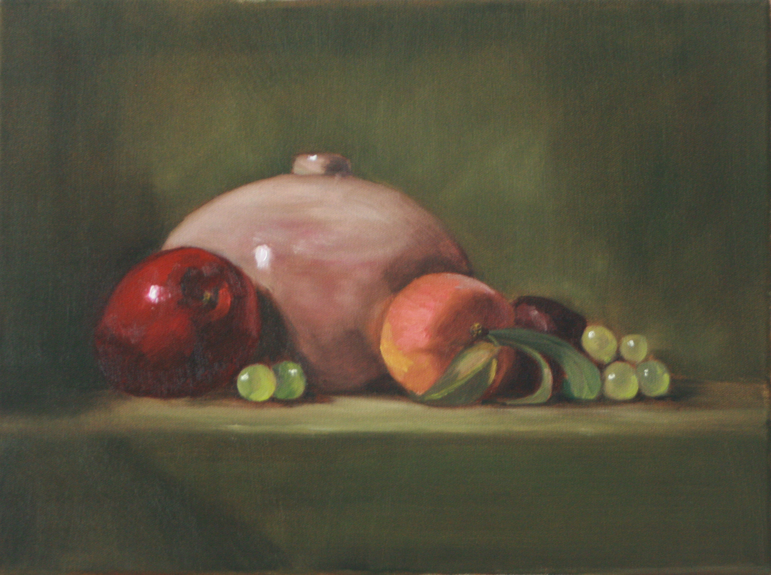 Still Life with Summer Peach