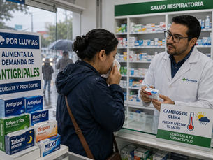 Incrementa la demanda de antigripales por lluvias, mientras farmacias enfrentan mayor competencia comercial