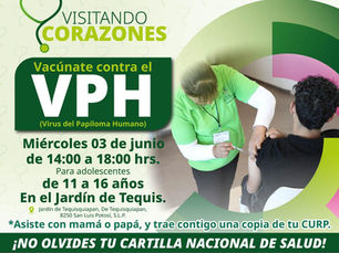Gobierno Estatal impulsa jornada de vacunación contra el Virus del Papiloma Humano
