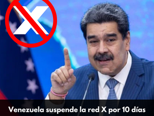 Título: Venezuela suspende la red X por 10 días mientras Maduro intensifica su lucha contra "golpe cibernético"