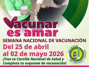 San Luis impulsa semana Nacional de vacunación 2026 “Vacunar es amar”