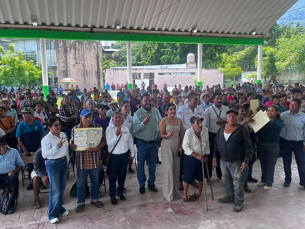 Más de 2 mil habitantes de Aquismón se benefician con campaña de certificacion de Curps y enmiendas