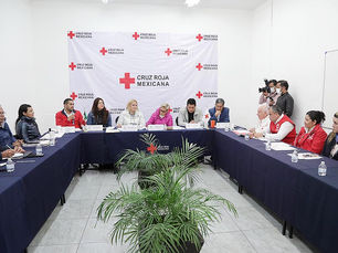 La comisión de salud y asistencia social sesionó en las instalaciones de la Cruz Roja Mexicana