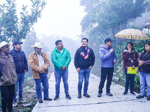 Inauguran rampa en el barrio La Ciénega, Ollita del Pino