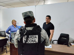 Guardia Nacional instala módulo de reclutamiento en plaza principal