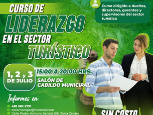 Invita Turismo Municipal al curso liderazgo en el sector turístico
