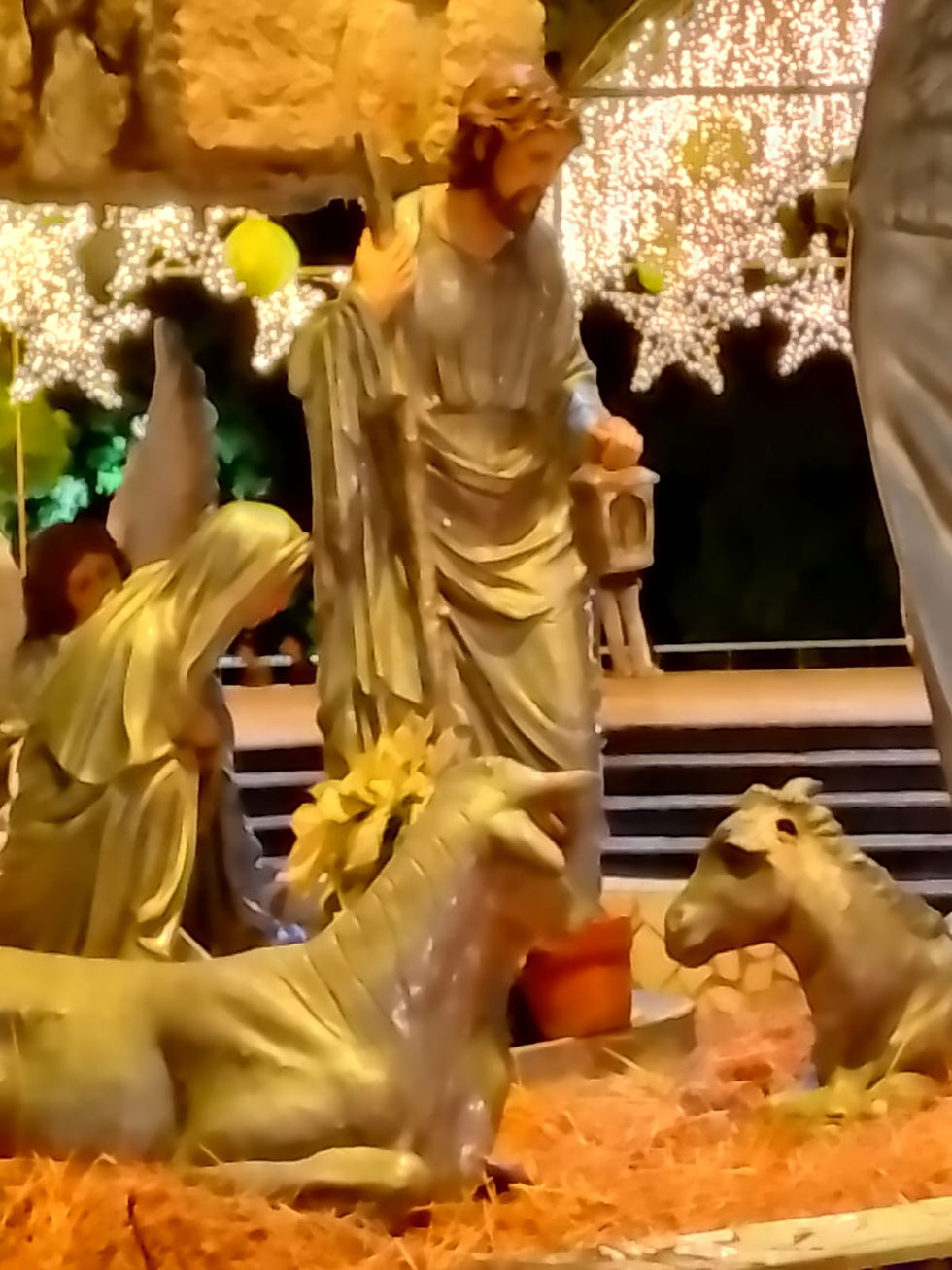 ¿Y dónde está el pesebre?