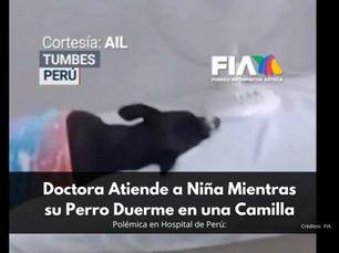 Polémica en Hospital de Perú: Doctora Atiende a Niña Mientras su Perro Duerme en una Camilla