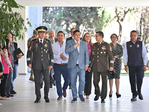 Ricardo Gallardo participa en toma de protesta de nuevo coordinador de la Guardia Nacional en el Estado