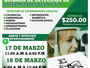 Brigada de detección de enfermedades de la vista en Ciudad Valles