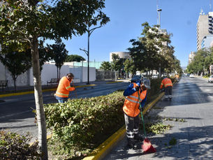 Embellecen espacios icónicos de la San Luis Capital con limpieza y mantenimiento