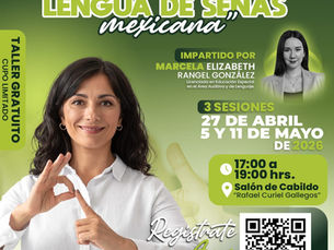 Invita Ayuntamiento a talleres de Lengua de Señas Mexicana