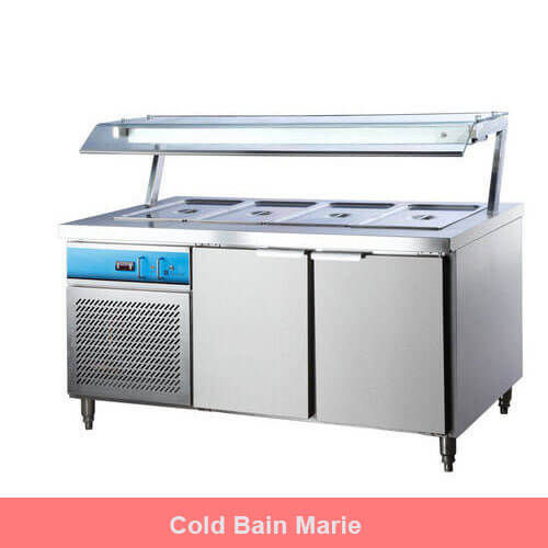 Cold bain marie counter manufacturer in delhi