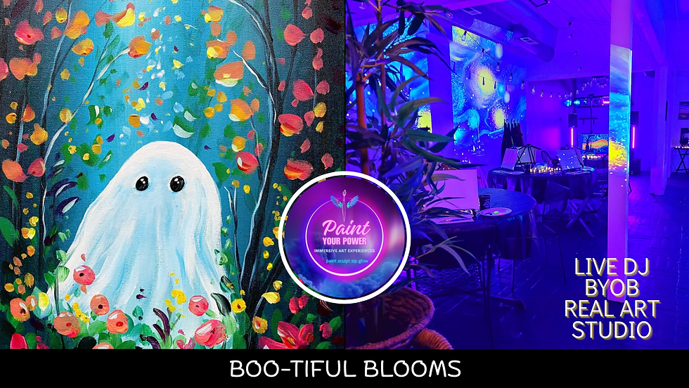 Boo-tiful Blooms: Fall Immersive Art Night