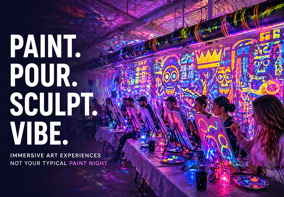 Paint Your Power Immersive Art Experience studio in Rogers Arkansas