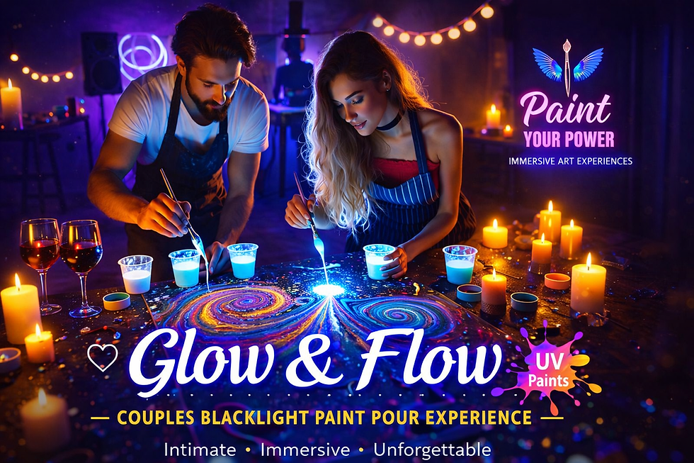 MOST POPULAR! Glow & Flow Couples Night – $78/couple