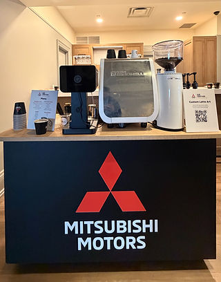 Mitsubisi Logo on cart