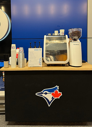 Blue jays, espresso cart, mobile coffee