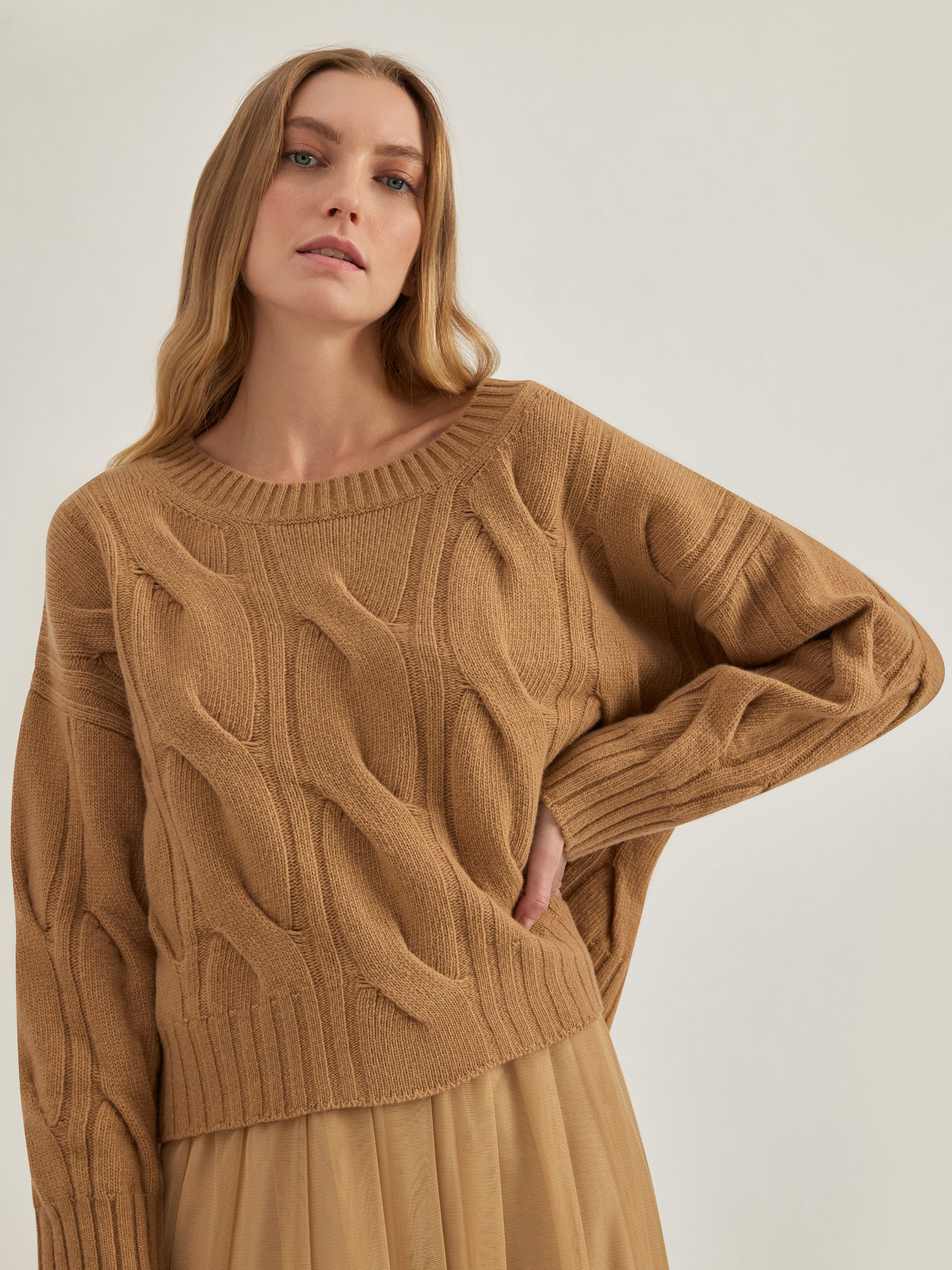 ALPHA STUDIO- MAGLIA TRECCIA