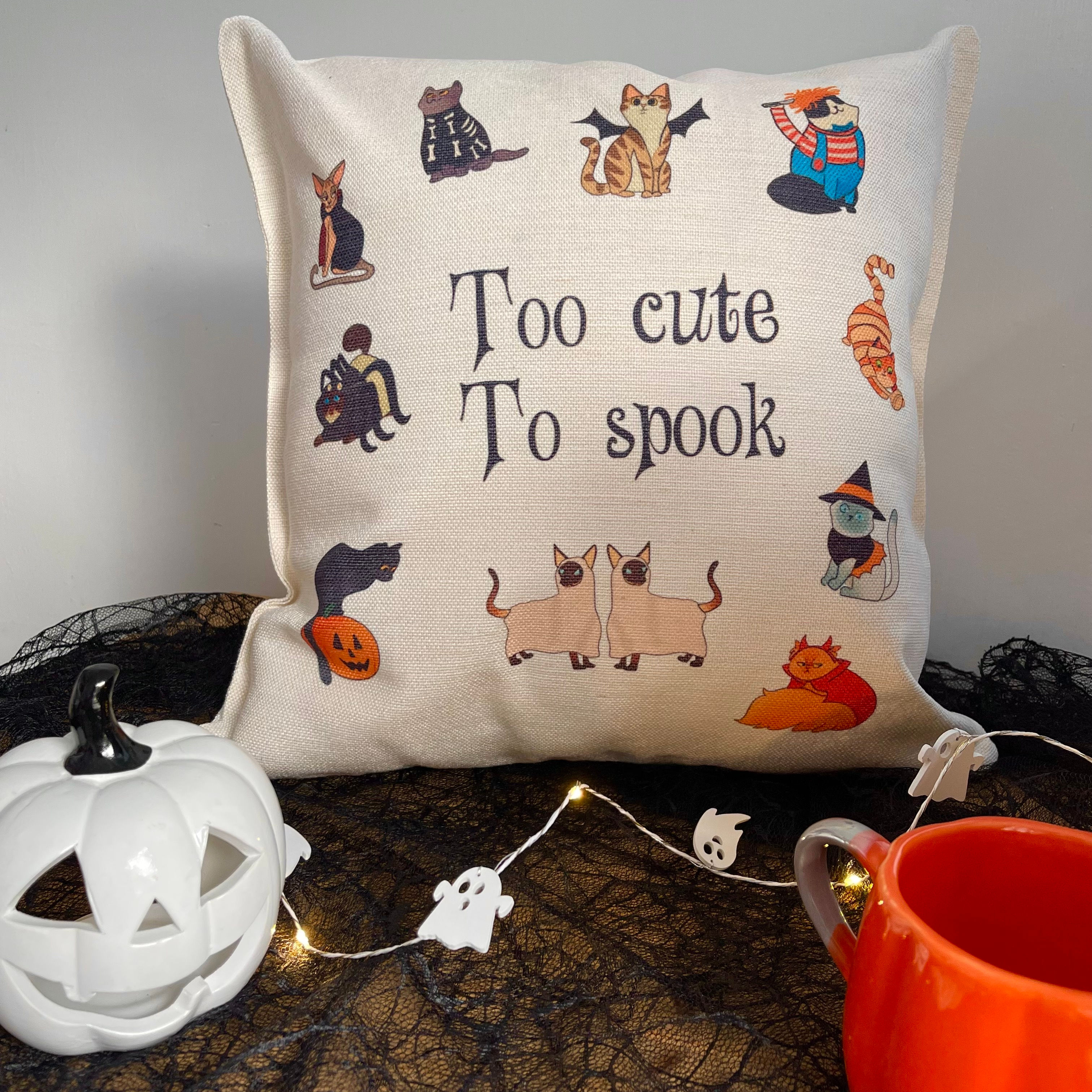 Cat Halloween Cushion