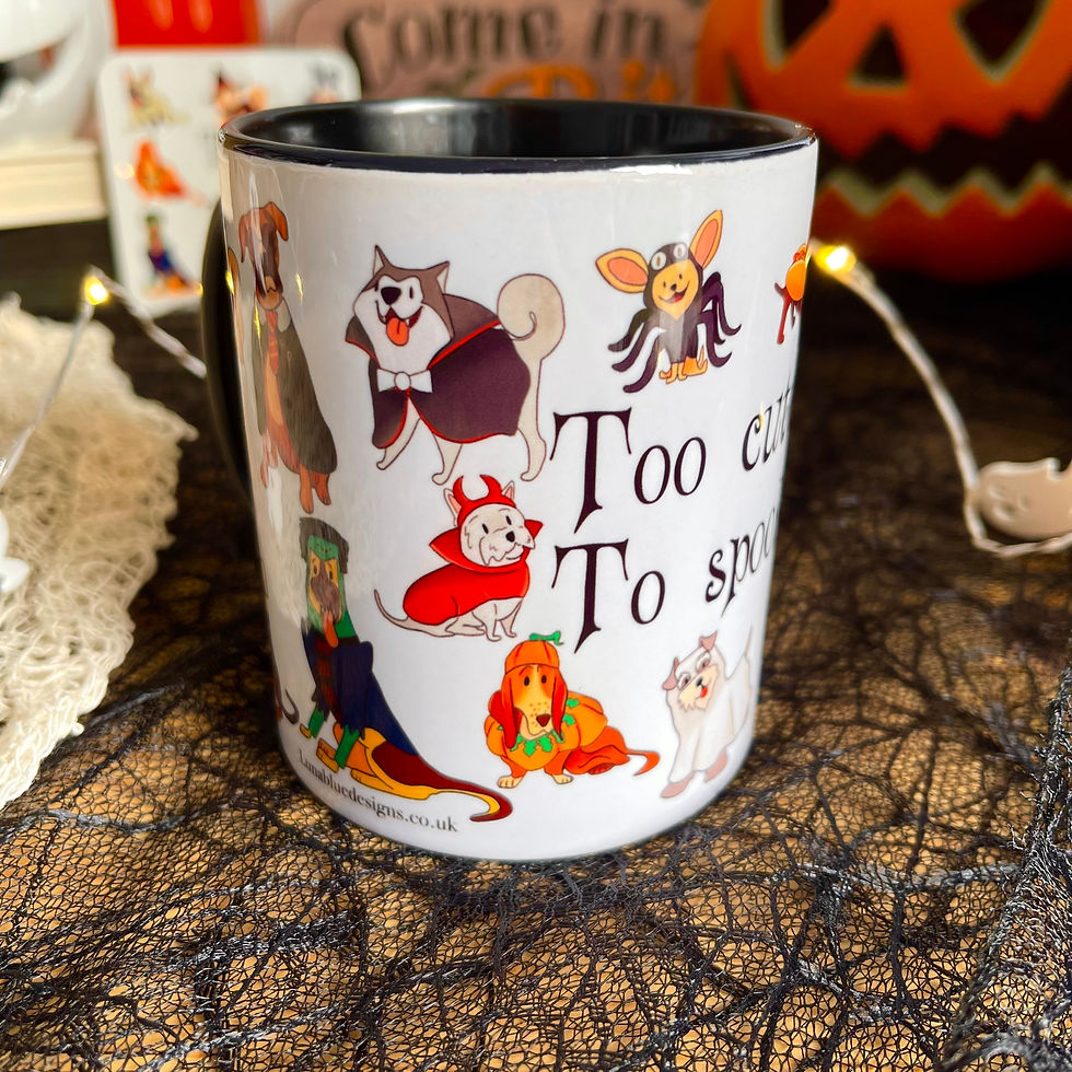 Thumbnail: Halloween dog Mug and Coaster