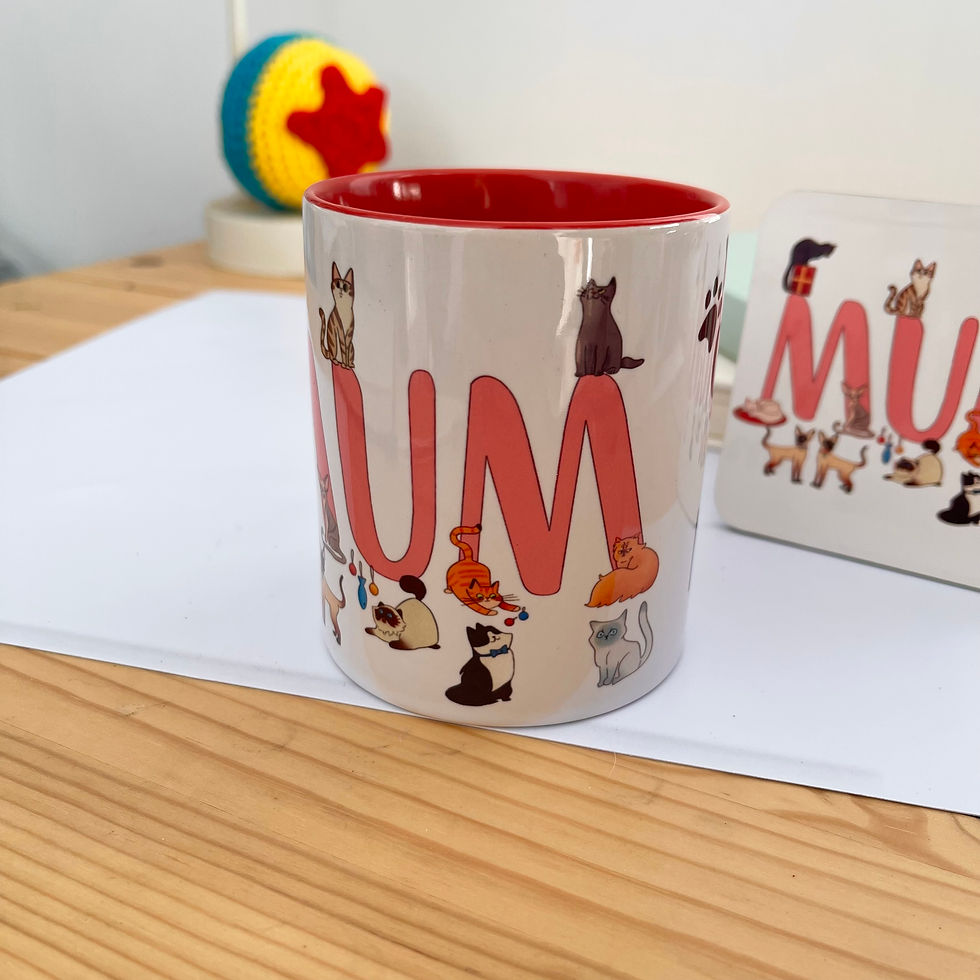 Thumbnail: Cat Mum Mug and Coaster.
