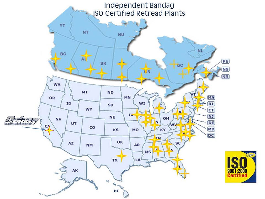map of iso certified plants