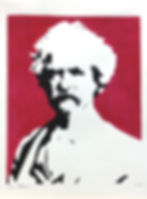 Mark Twain, Ink on Paper, 18x24, 2013