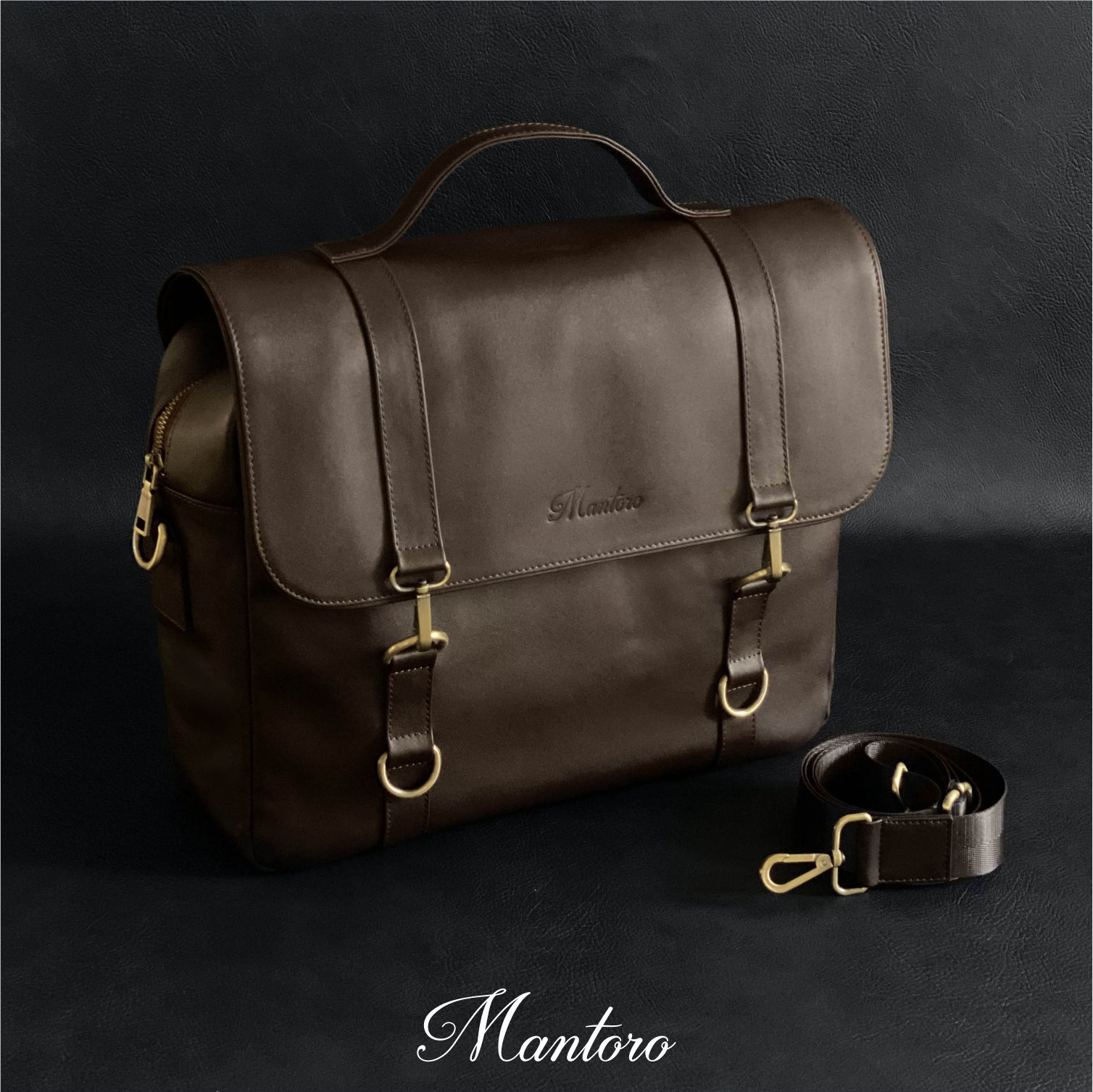 Messenger Bag Cuero Vacuno