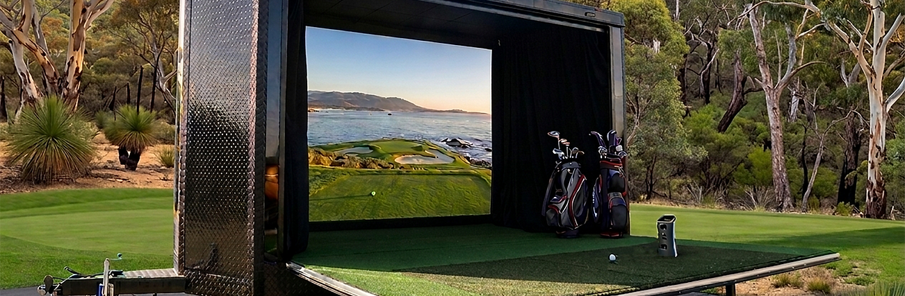 Mobile Golf Simulator Trailer