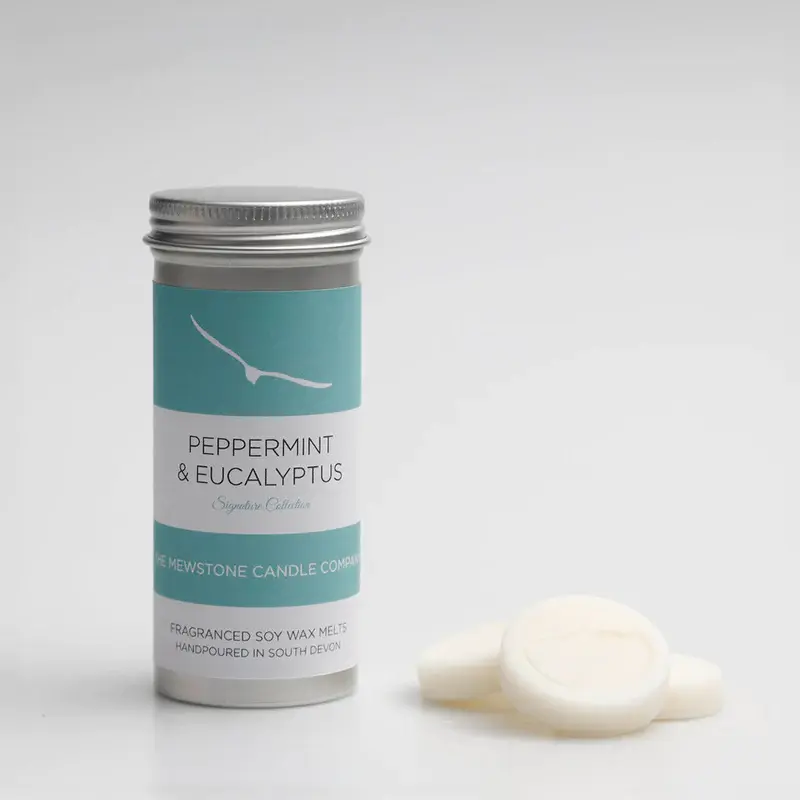 Peppermint & Eucalyptus The Mewstone Co. Wax Melt Tubes