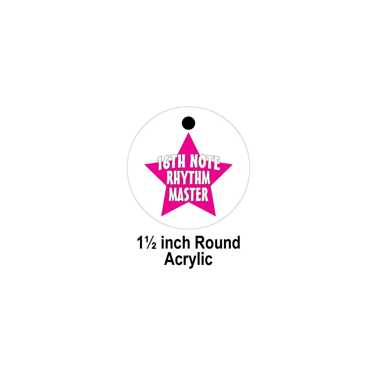 16th Note Rhythm Master Brag Tag