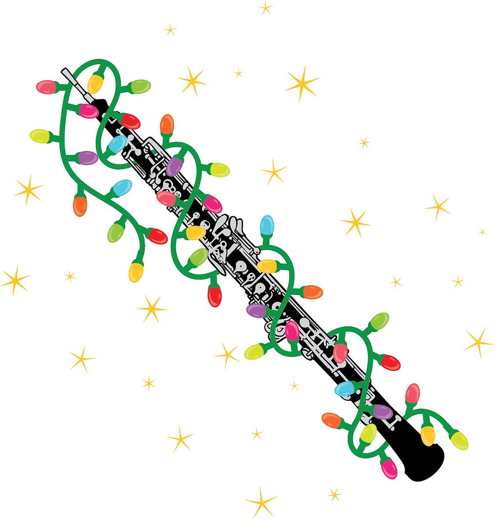 Oboe Christmas T-Shirt Design