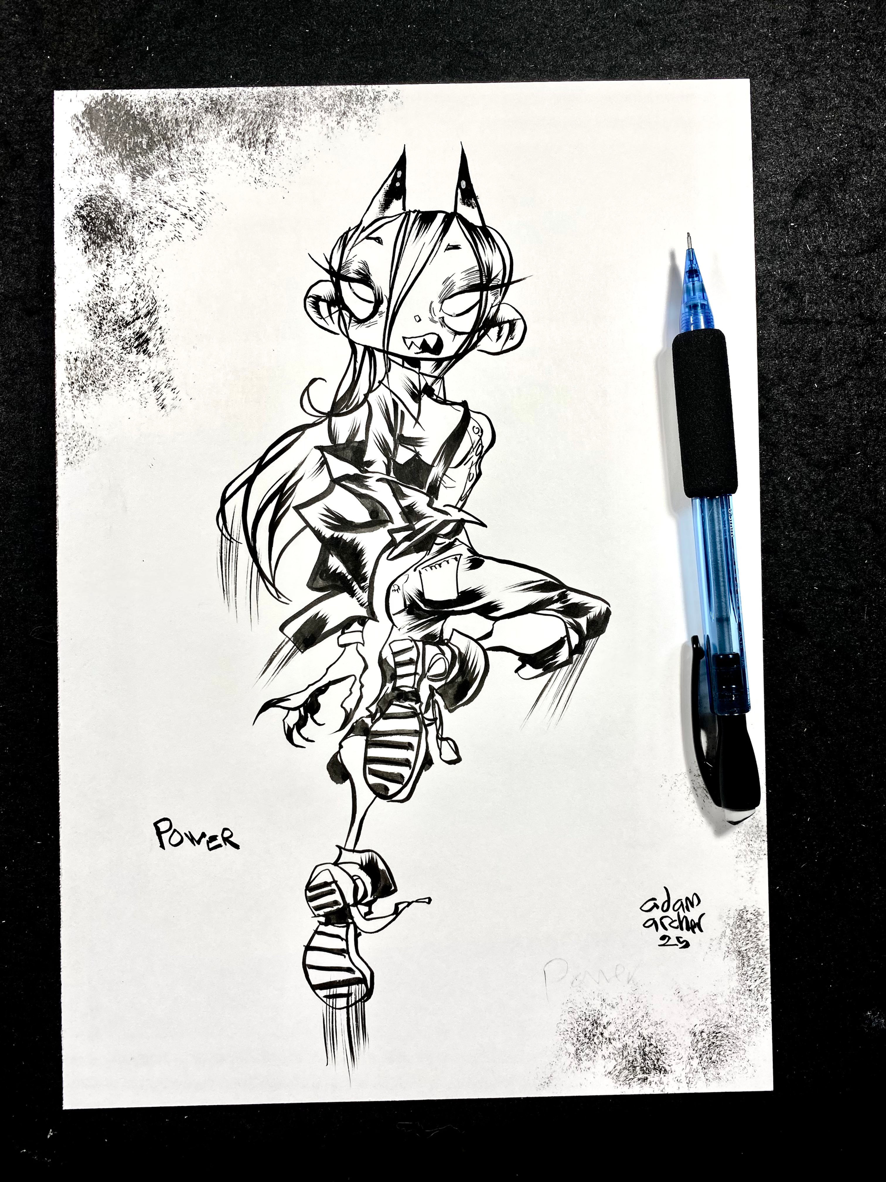 power from chainsaw man, original art