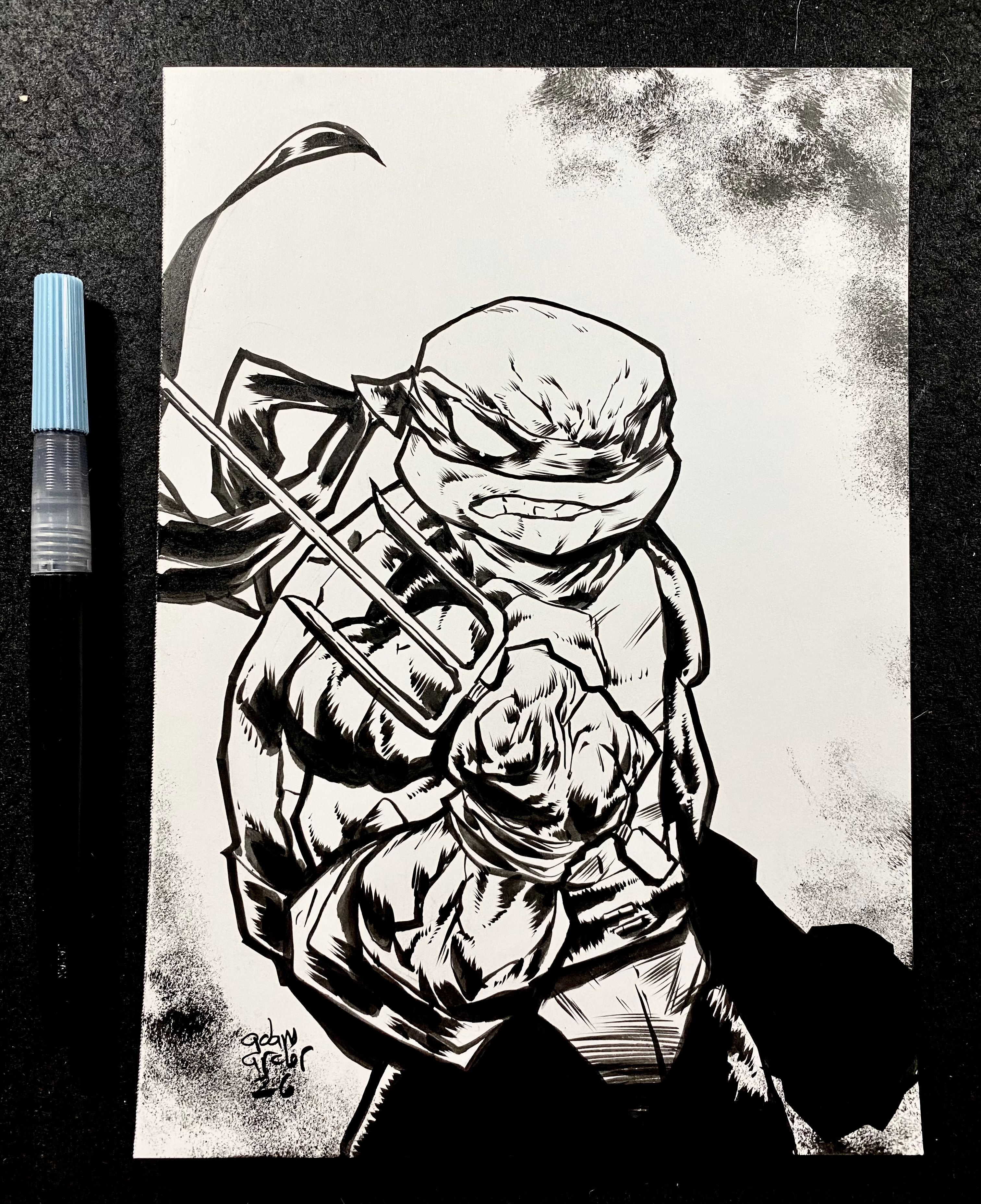 Raphael original art 7 x 10